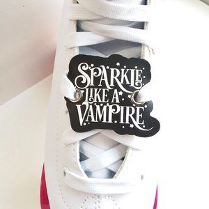 Vampire roller skate lace patch shoelace charm